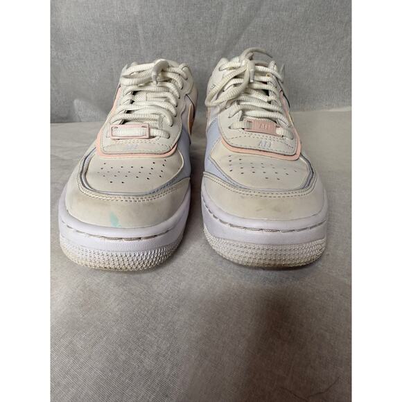 Nike Air Force One AF1 Sneaker Trainer Shadow Mint Peach 6.5 - Picture 6 of 12